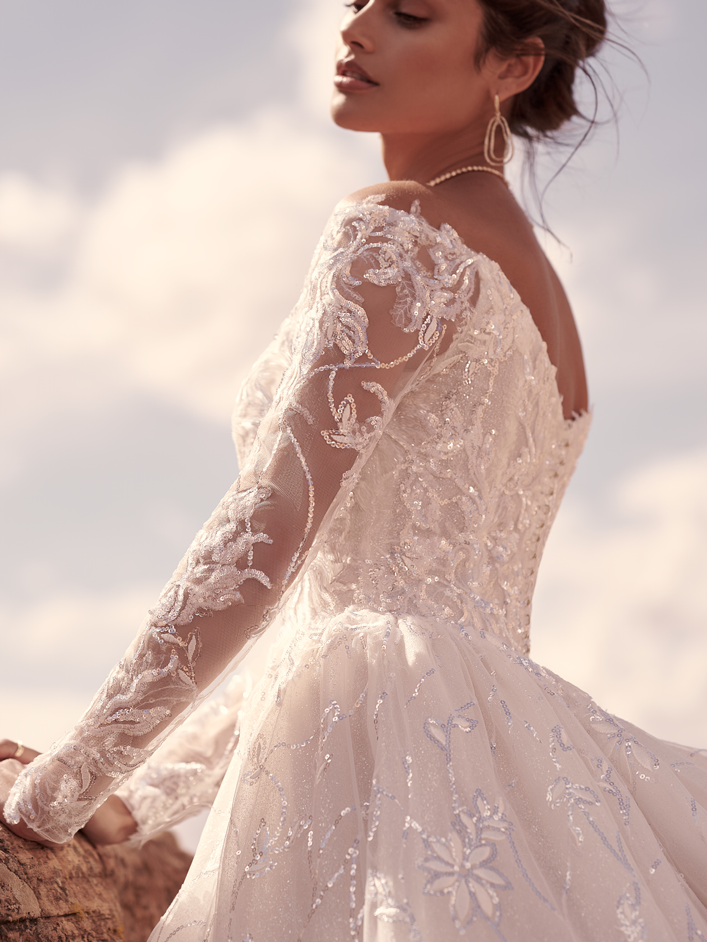 Bride In Tulle Wedding Dress Called Seneca By Sottero And Midgley