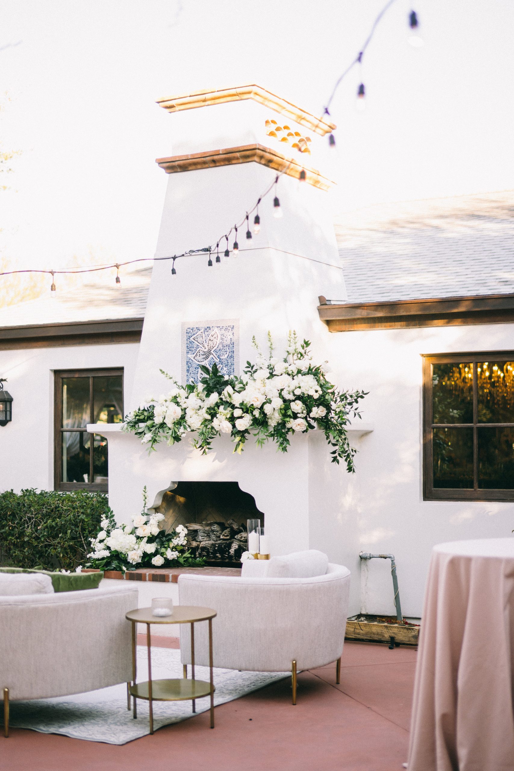 White Florals at an Outdoor Modern Wedding