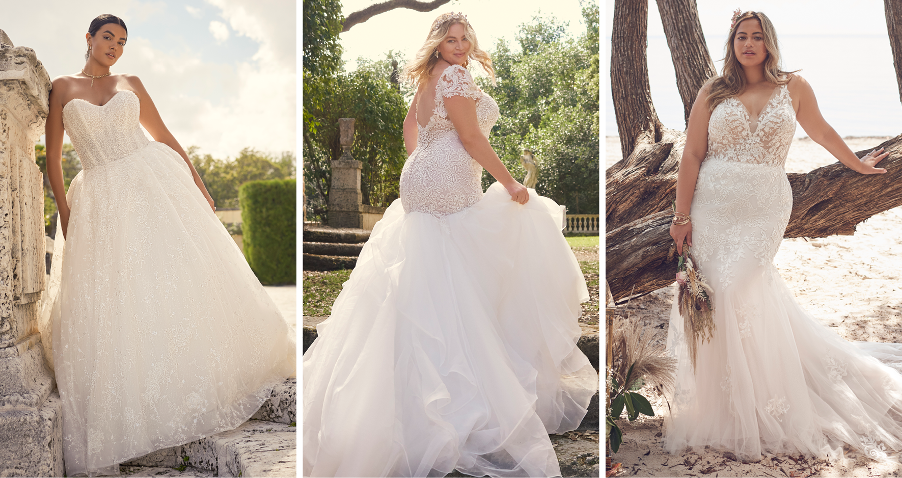 15 Flattering Wedding Dresses for Plus Brides