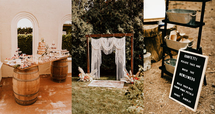 Collage of DIY Wedding Ideas and Homemade Decor from Real Brides