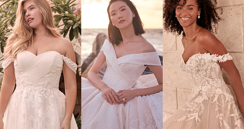Collage of Models Wearing Dreamy Ball Gown Wedding Dresses by Maggie Sottero