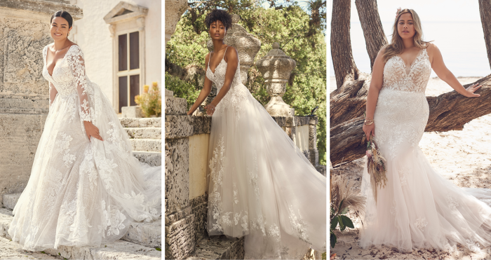 Collage of Brides Wearing the Most Popular Wedding Dresses from Maggie Sottero's Fall 2021 Collections
