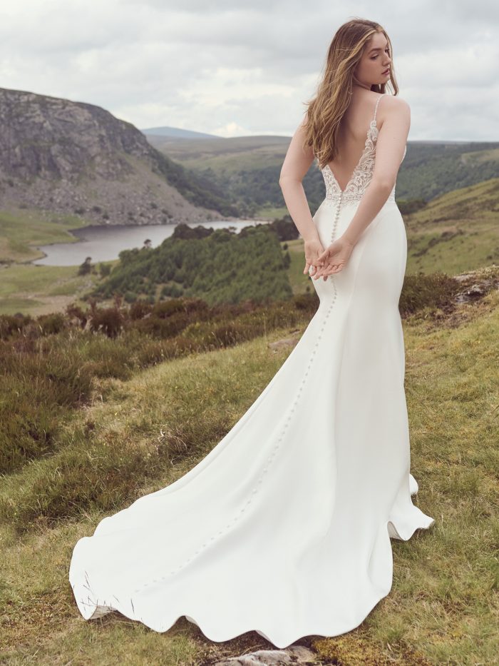 Bride In Satin Wedding Dresses Called Lorraine Anne By Rebecca Ingram