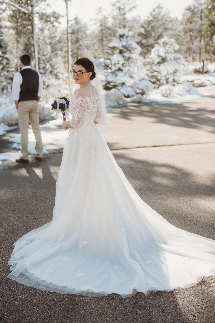 Winter Wedding Dress, Turtle Wedding Dress, Modest Wedding Dress, Lace Wedding  Dress, Long Sleeve Wedding Dress - Etsy