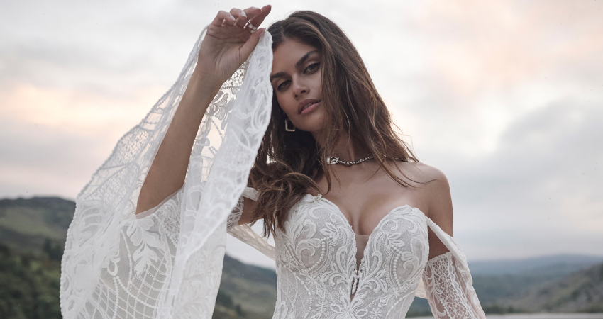 Bride In Boho Wedding Dress Called Bronson By Sottero And Midgley