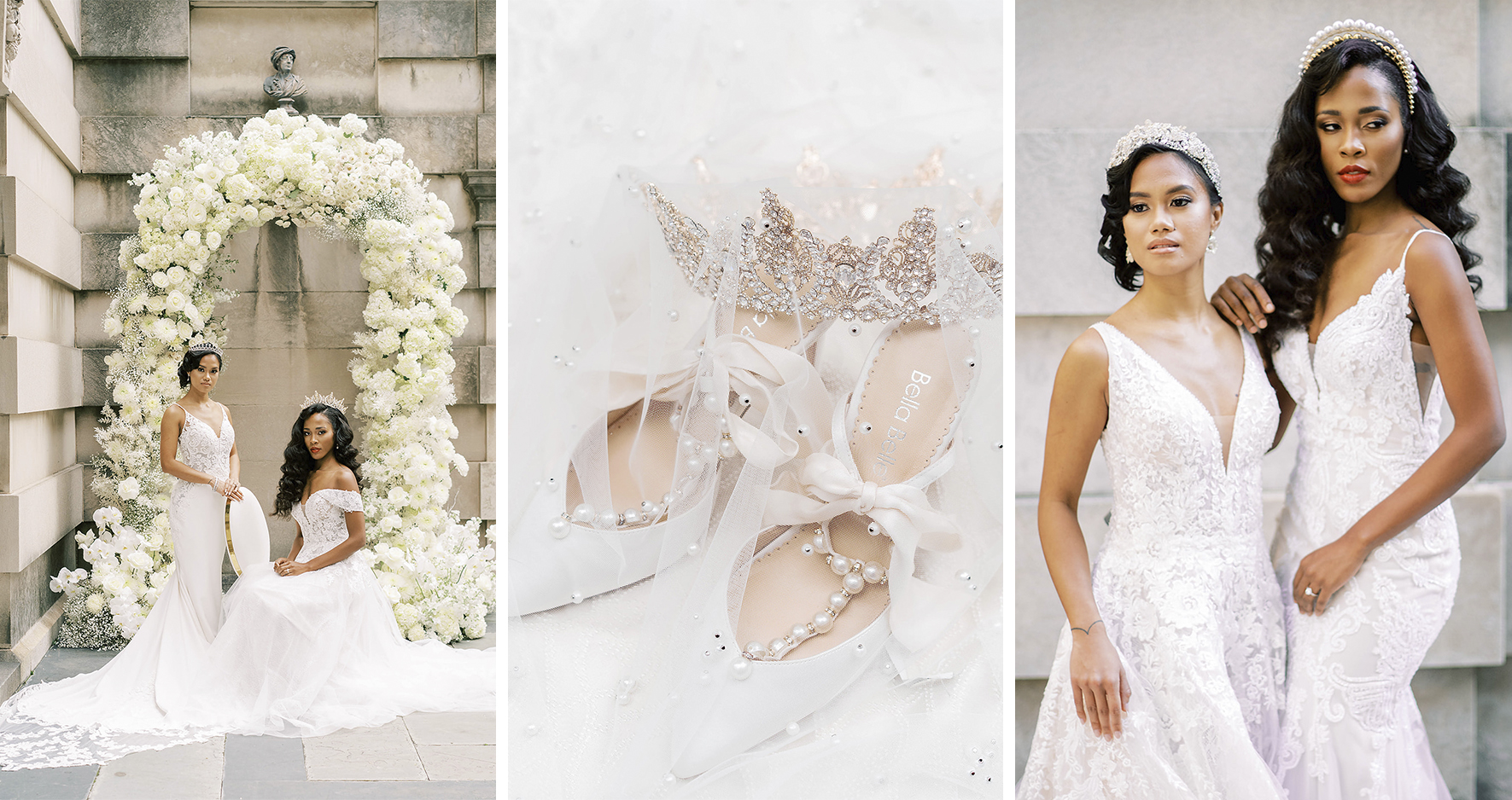 Simple elegant wedding dresses in NYC by WONA