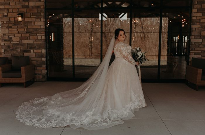 Plus Size Bride In Plus Size Wedding Dress Called Zander By Sottero And Midgley