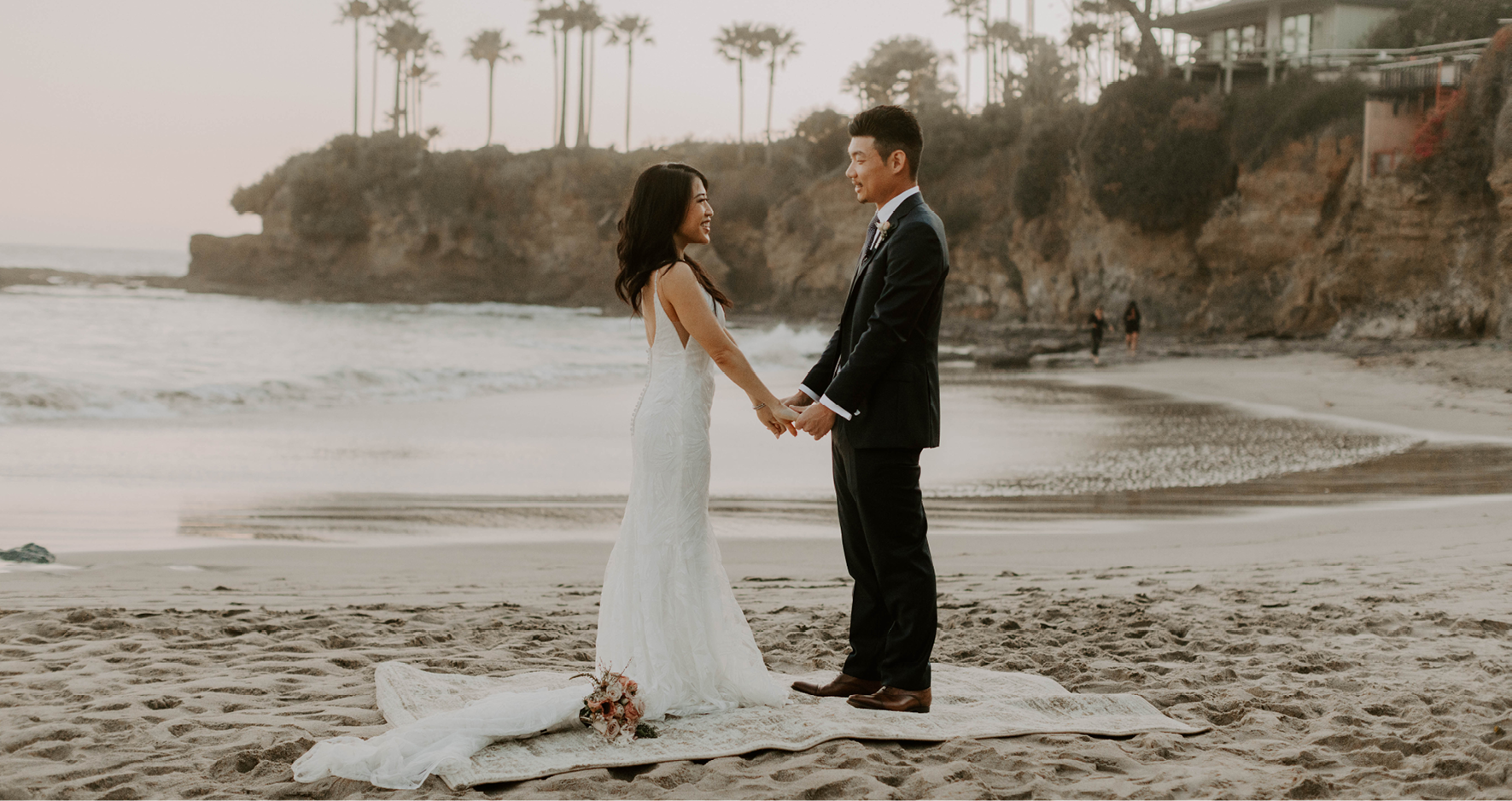 casual beach wedding