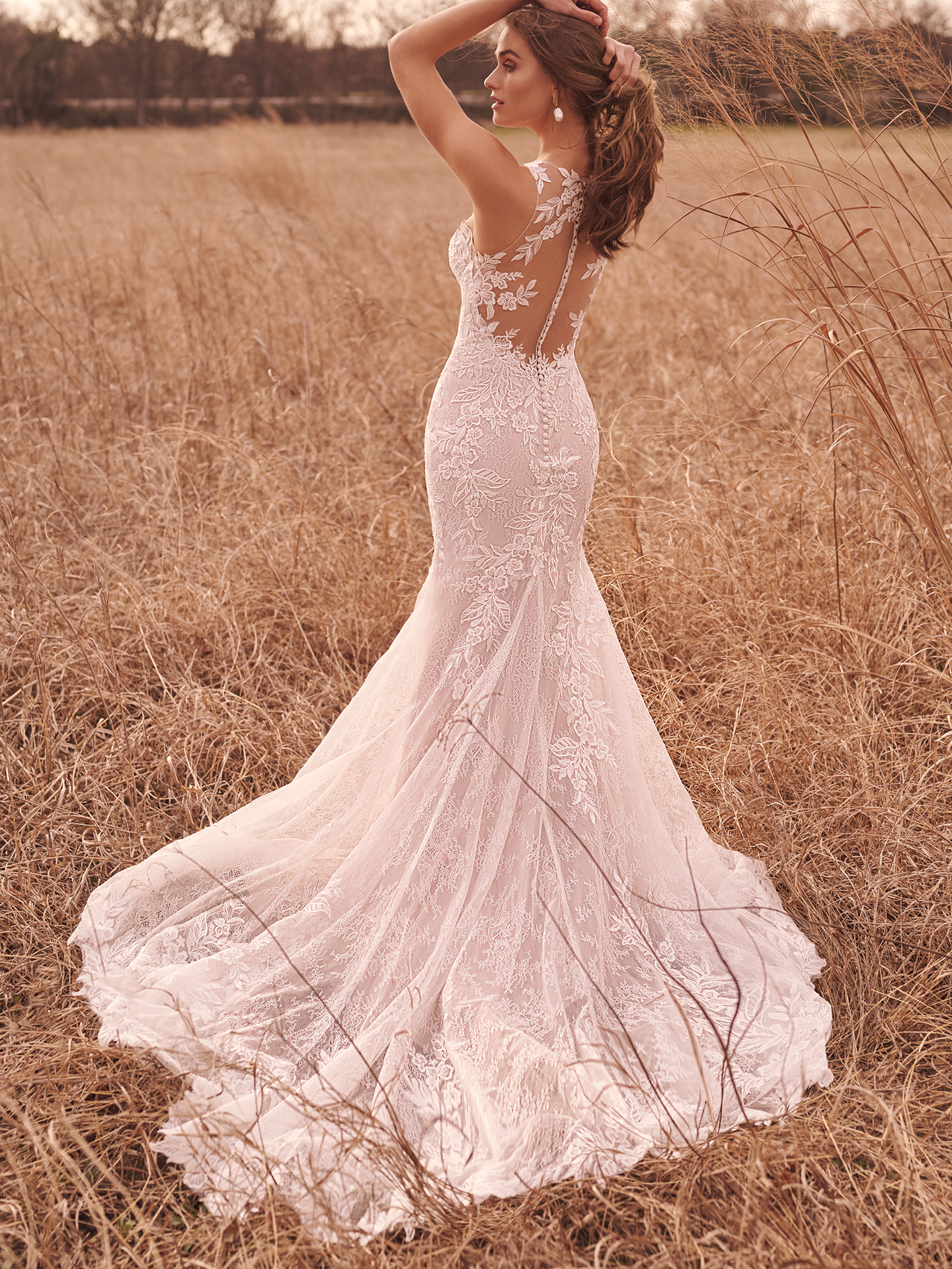 Bride Wearing Quick Delivery Wedding Dress Called Kern By Maggie Sottero