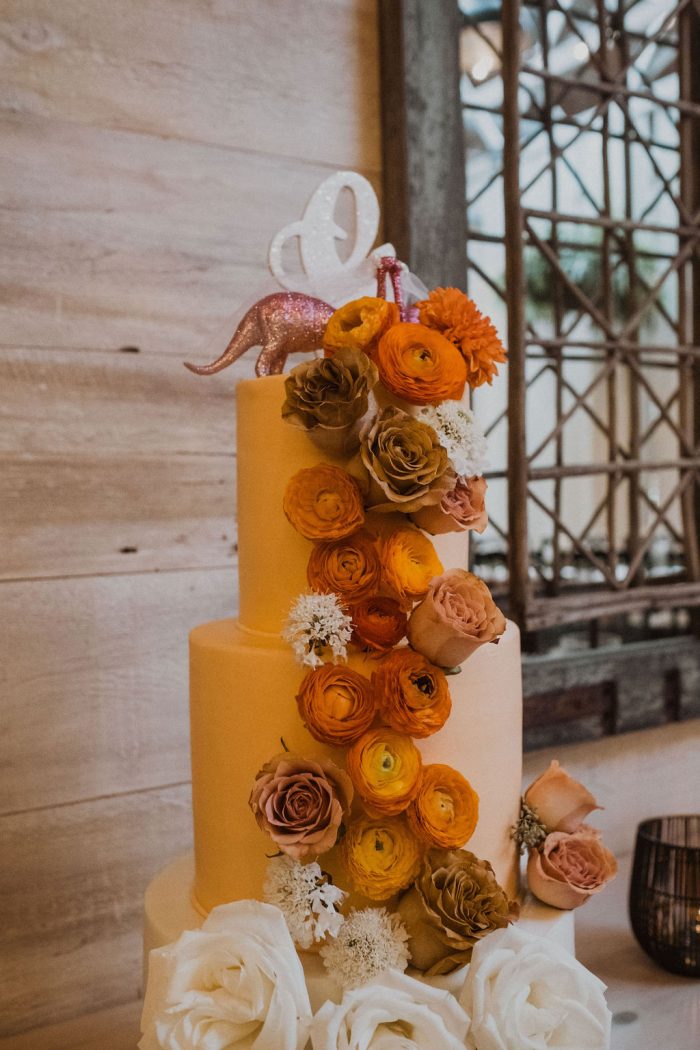Photo Of Orange Wedding Cake