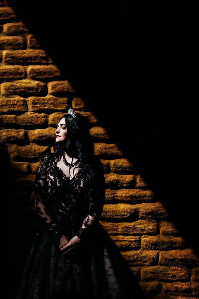 Bride In Black Wedding Dress Called Zander By Sottero And Midgley