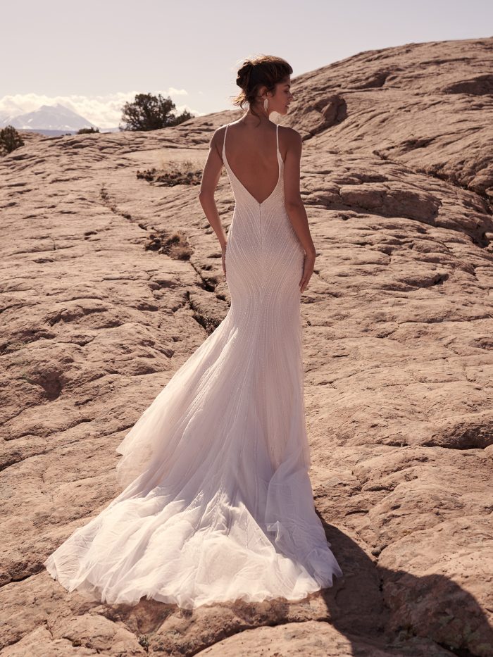 Bride In Beaded Wedding Dress Called Boston By Sottero And Midgley
