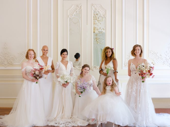 Models With Disabilities In Wedding Dresses With Flowers