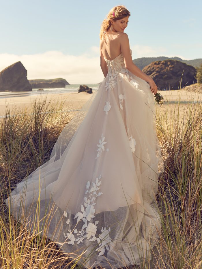 Bride Wearing A Dress Called Hattie Lynette By Rebecca Ingram