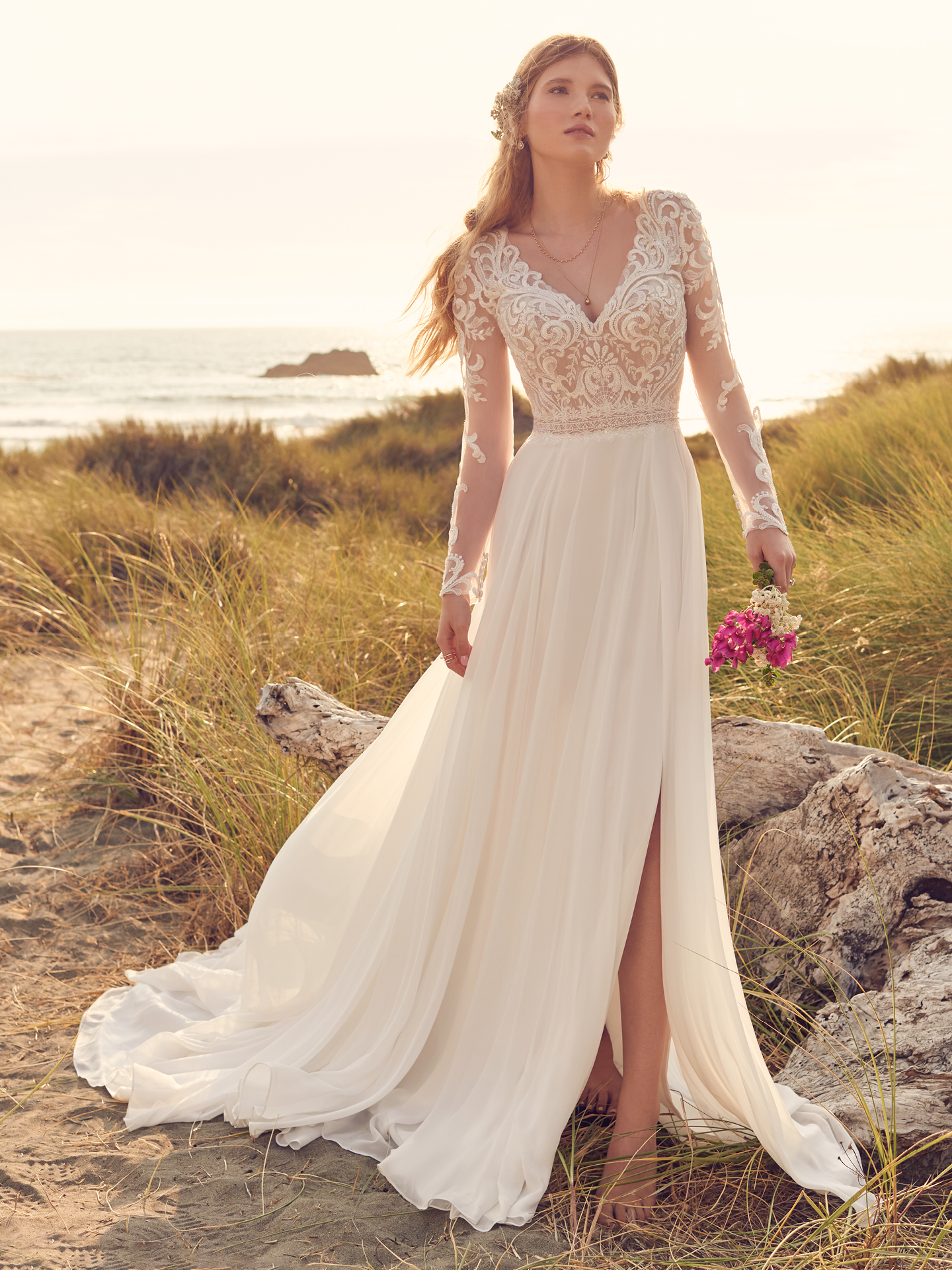 Bride In Quick Delivery Lace Wedding Dress Called Lorraine Dawn By Rebecca Ingram
