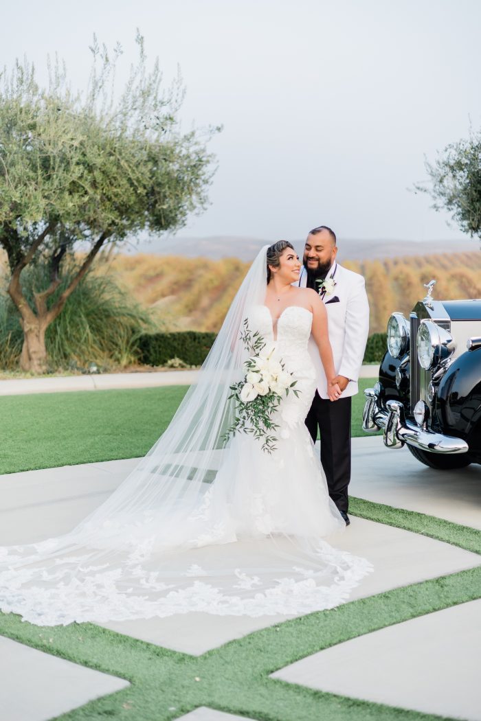 Bride In Sexy Mermaid Wedding Dress Called Hattie By Rebecca Ingram