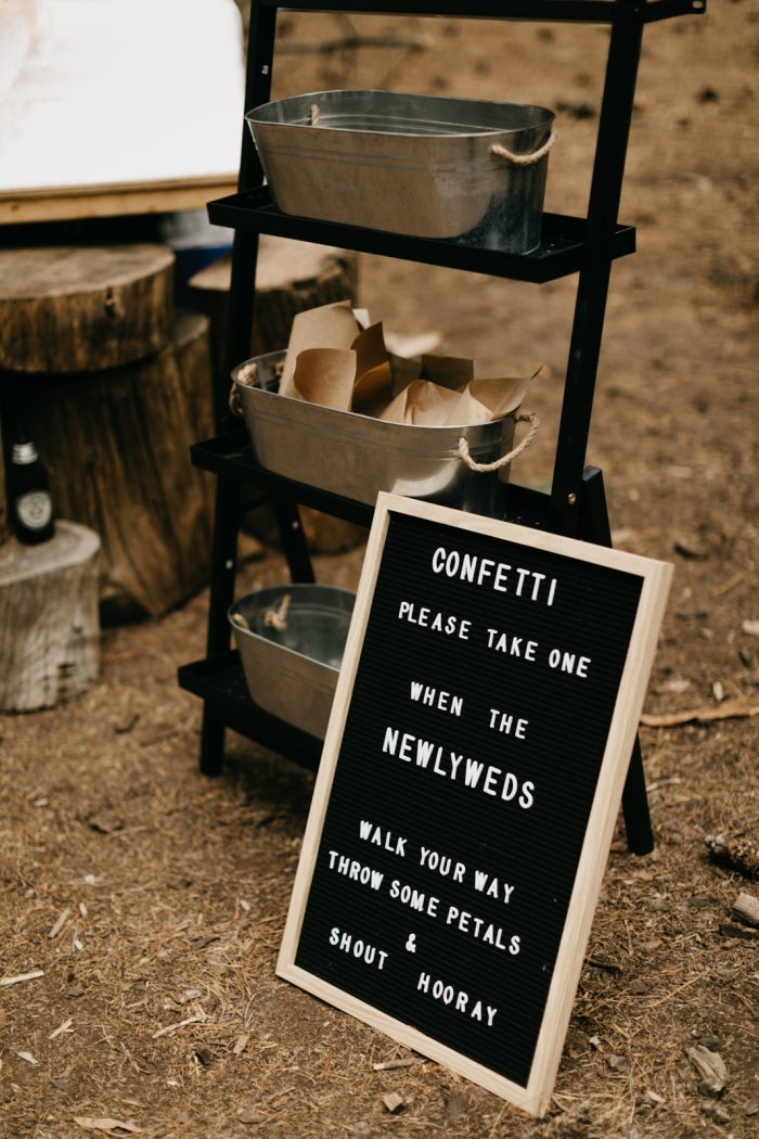 Black And White Wedding Sign