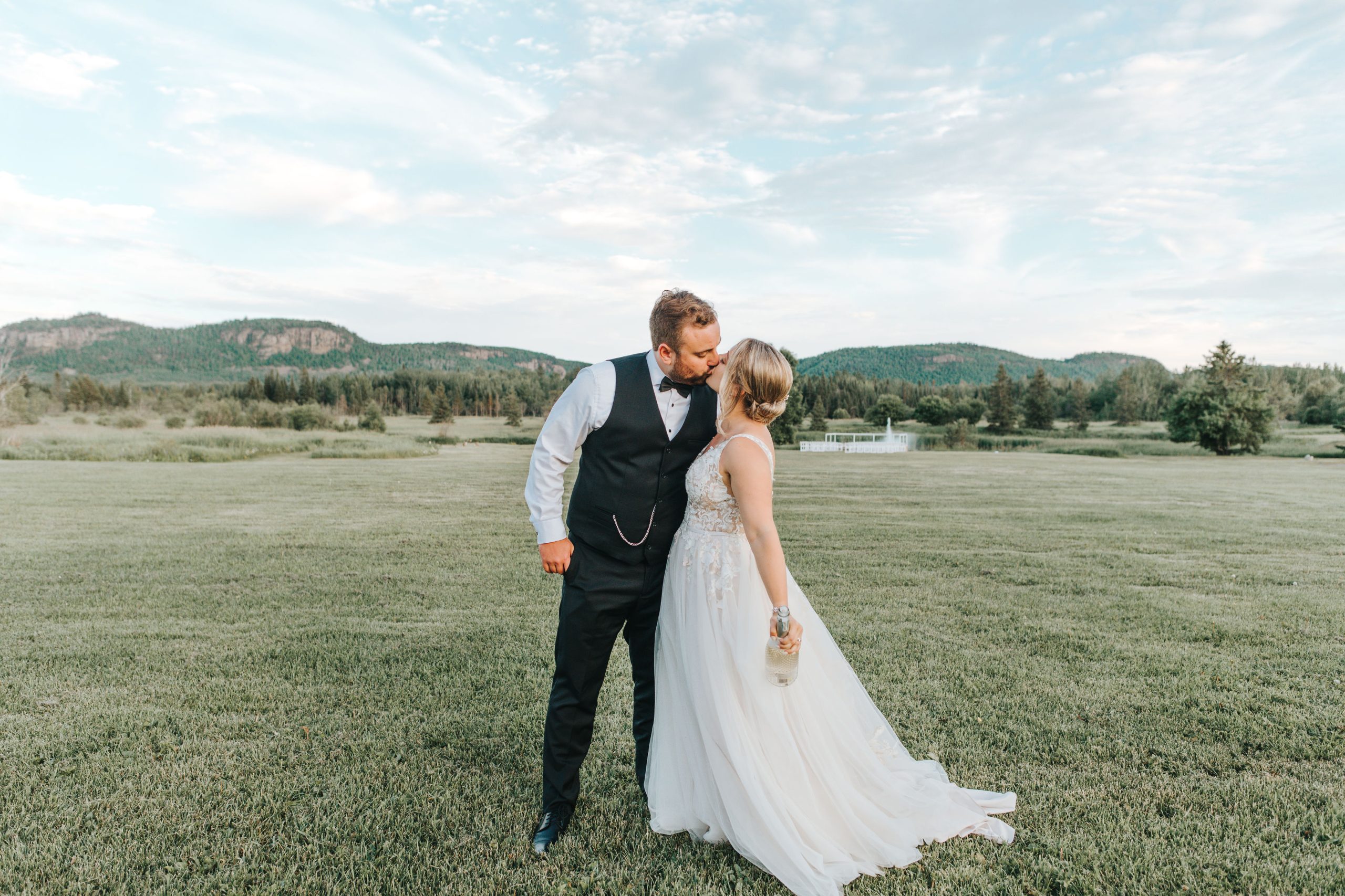 Bride In Lace A-Line Wedding Dress Called Minerva By Rebecca Ingram For New Year's Resolutions Blog