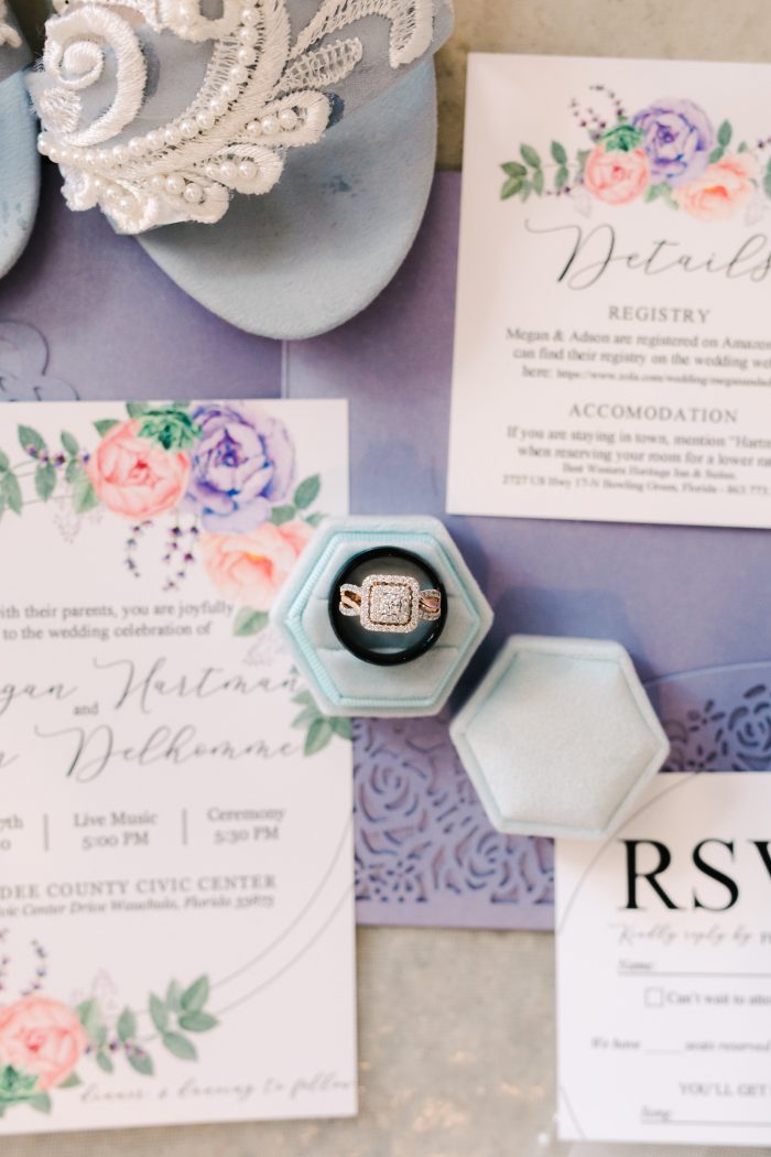 Pantone Color Of The Year 2022 Of Invitations With Engagement Rings