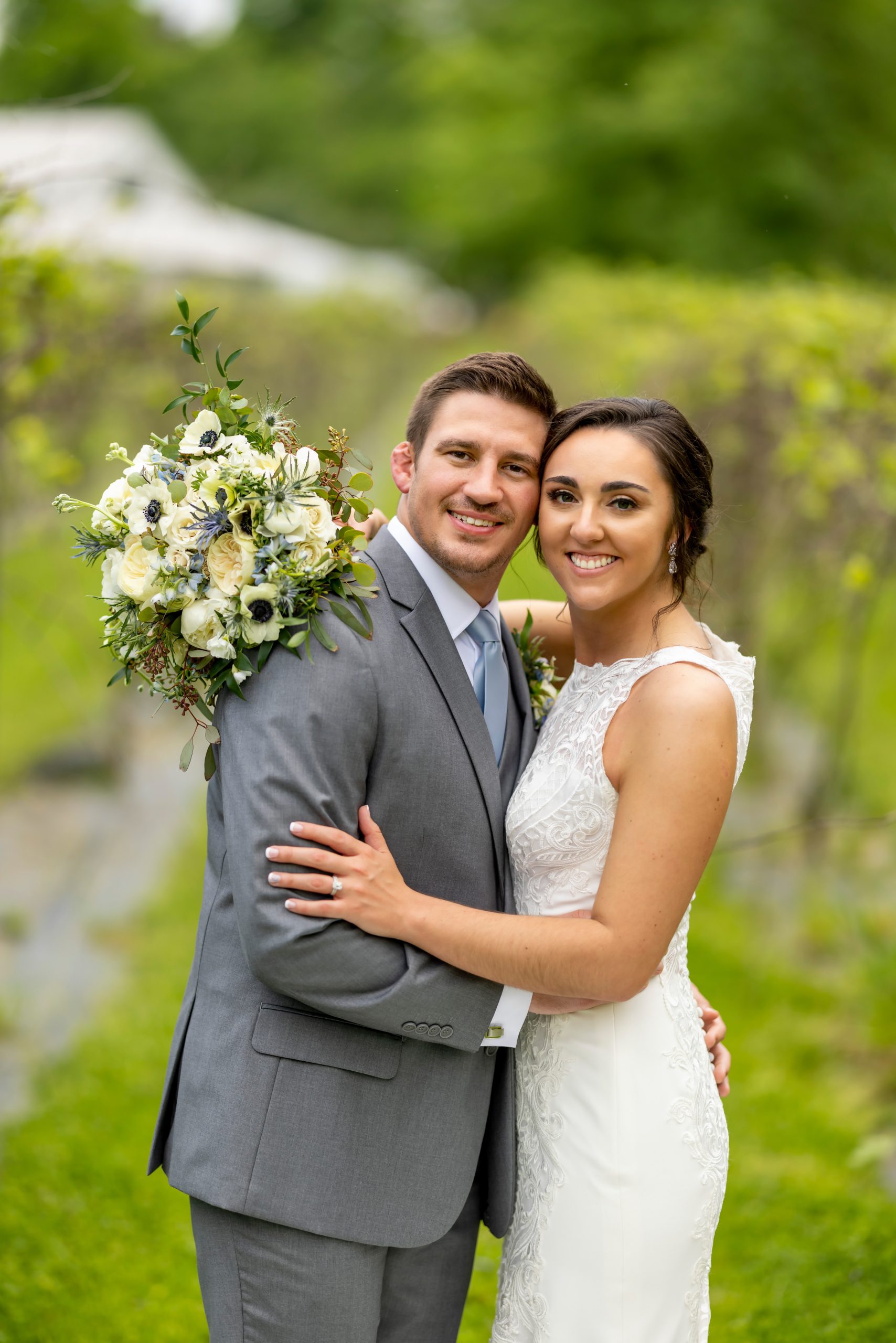 Bride In Halter Neck Lace Wedding Dress Called Kevyn By Sottero And Midgley