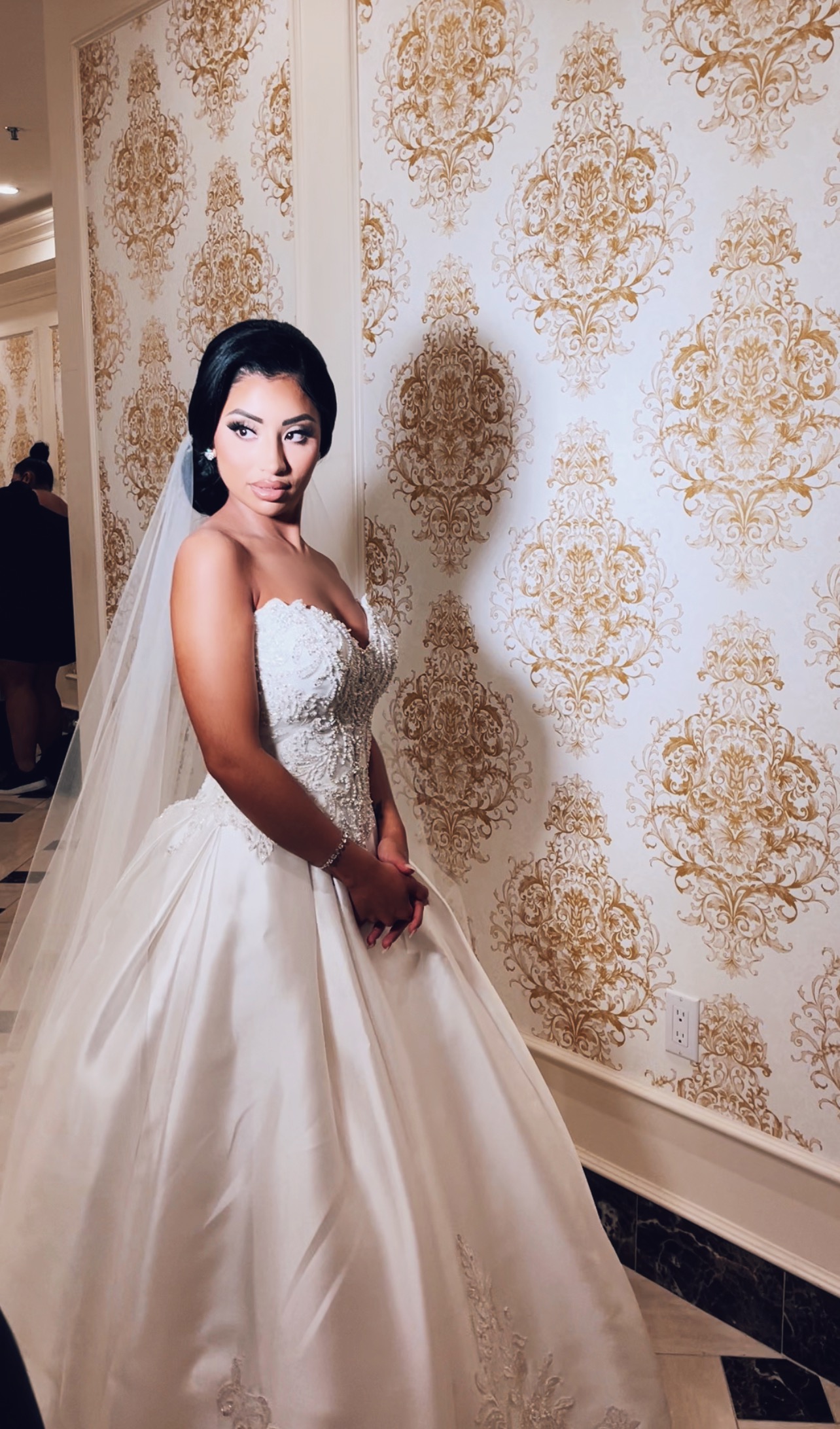 Black Bride In Beaded Ballgown Called Kimora By Sottero And Midgley