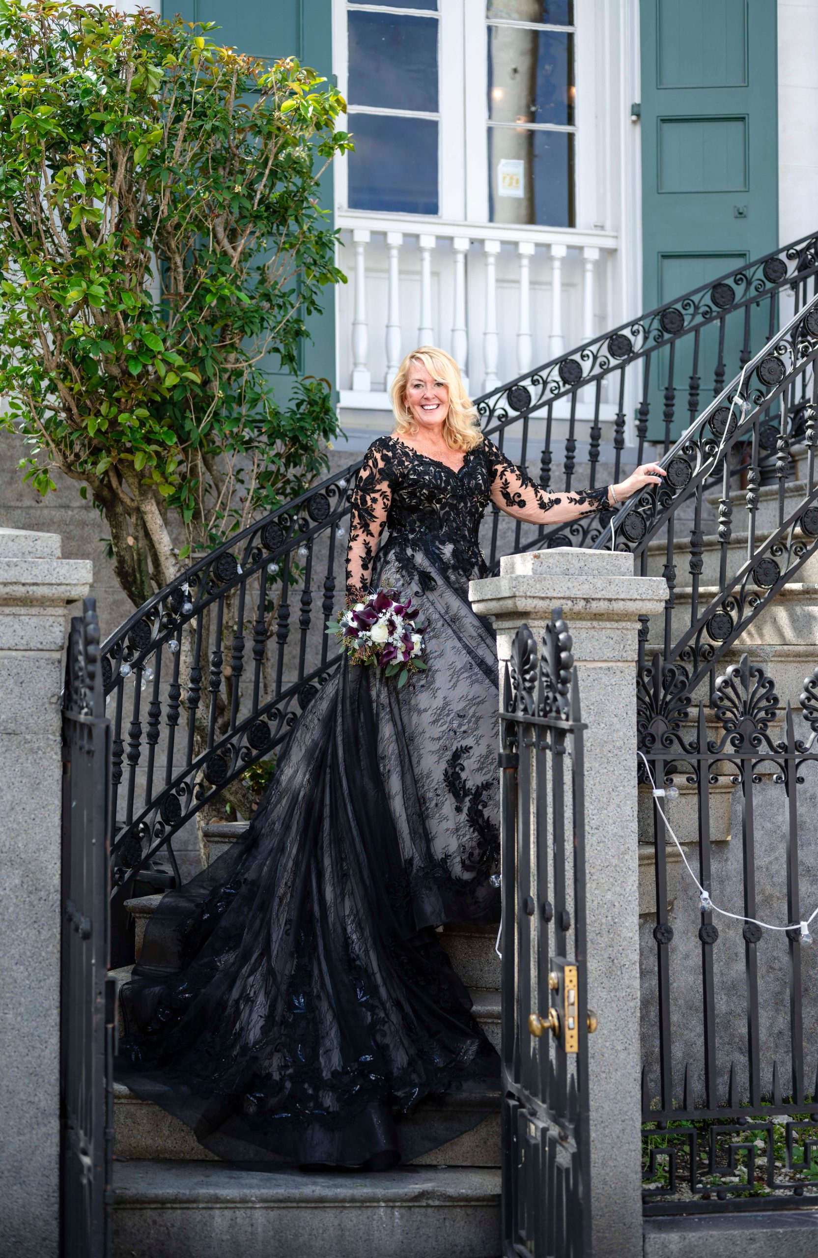 Older Bride In Black Wedding Dress Called Zander By Sottero And Midgley