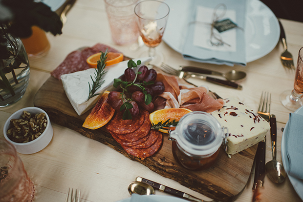 Simple Bridal Shower Ideas Of Having A Charcuterie Board To Serve Guests