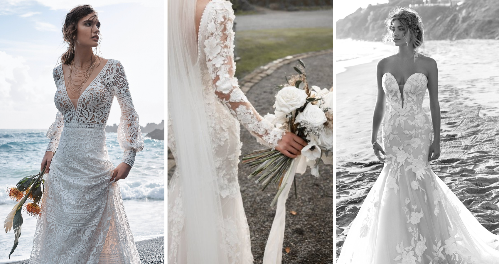 15 V Neck Wedding Dresses For Boho Brides