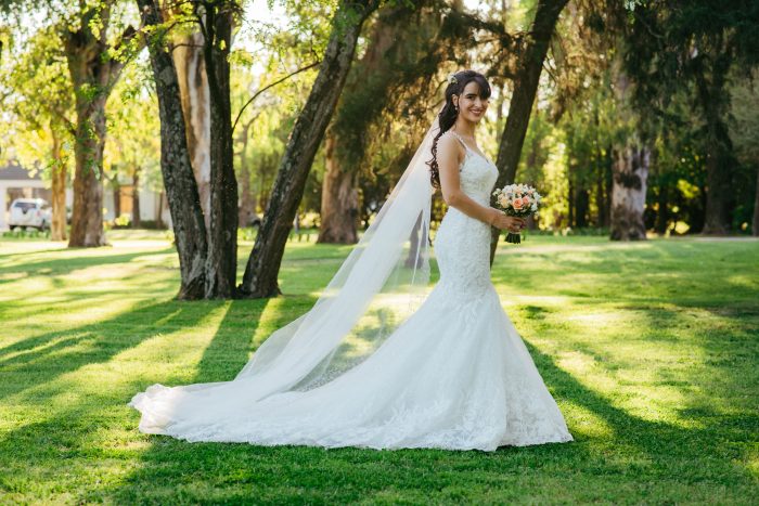 Bride In Lace Mermaid Wedding Dresses Called Giana Lynette By Maggie Sottero