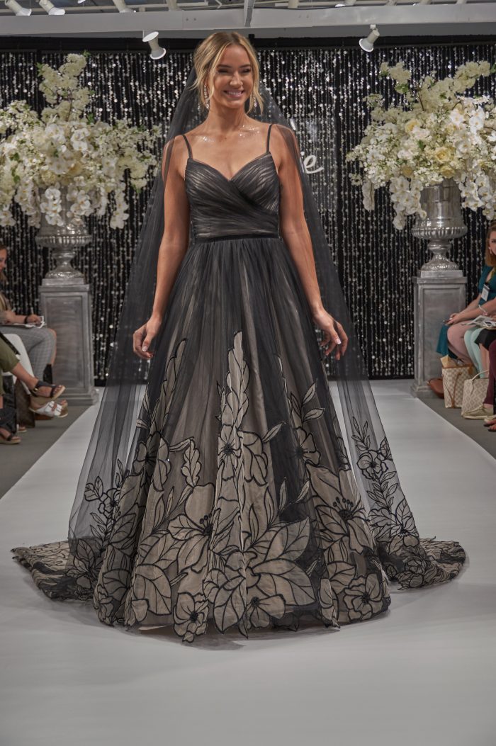 Model In Black Wedding Dress Called Watson By Maggie Sottero