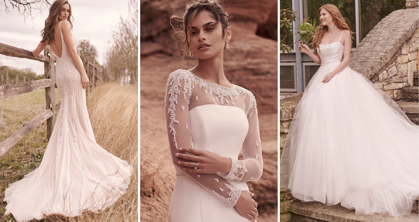 22 Garden Wedding Dresses for a Whimsical Bridal Look