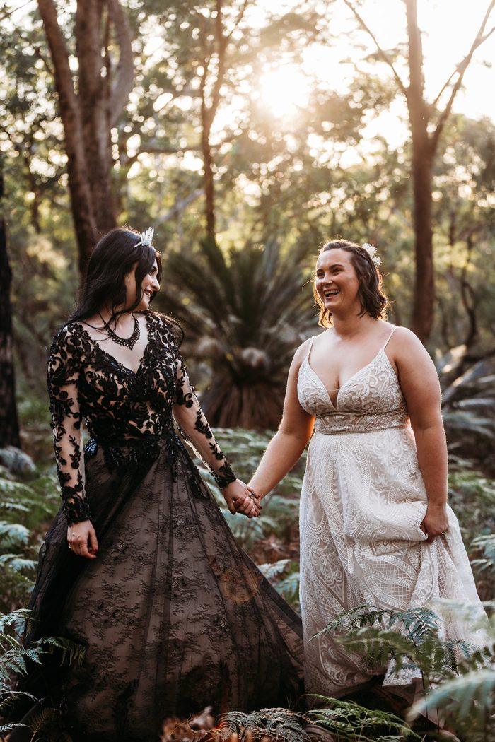 LGBT Wedding Photos Of Brides Wearing Wedding Dresses Called Zander By Sottero And Midgley And Roxanne By Sottero And Midgley