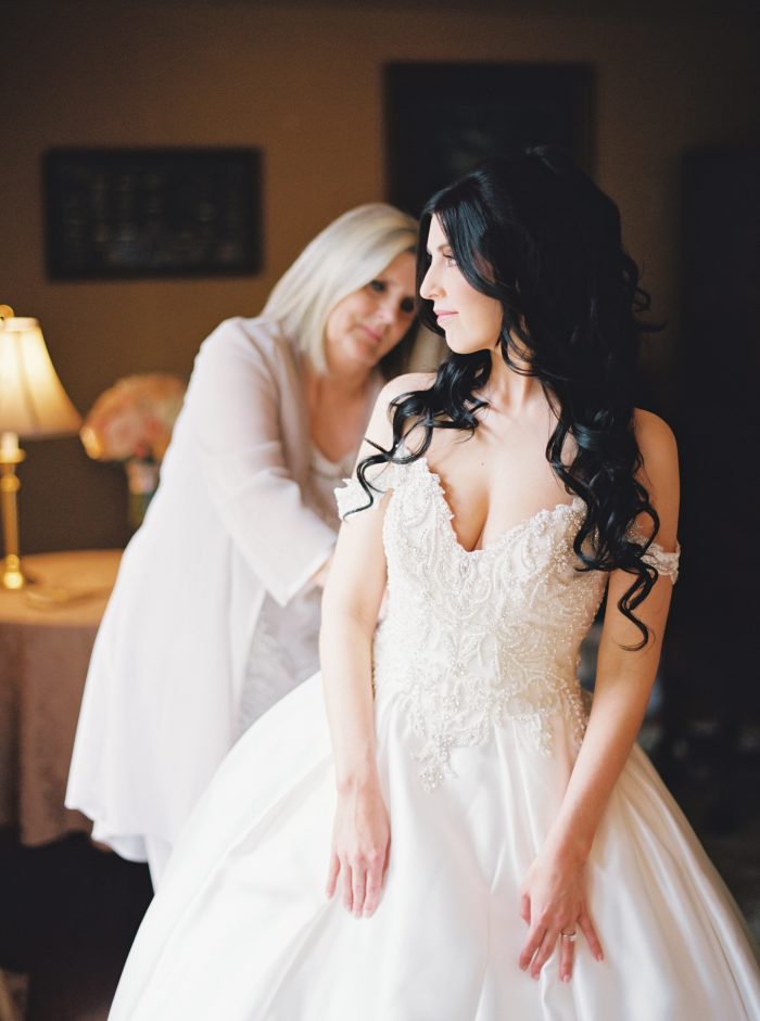 Bride Wearing Kimora By Sottero And Midgley With The Mother Of The Bride