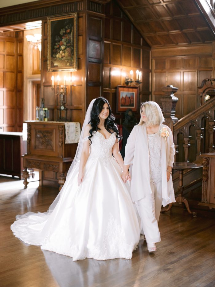 Bride Wearing Kimora By Sottero And Midgley With The Mother Of The Bride