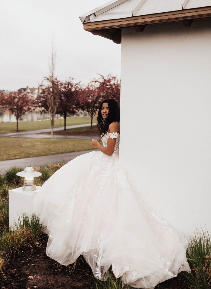 LGBTQ+ brides In Fall Wedding Dresses Called Harlem By Maggie Sottero
