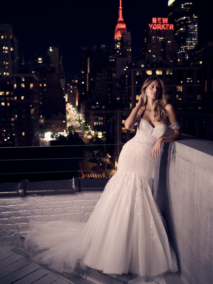 Bride In Mermaid Wedding Dress Called Danielle By Maggie Sottero With Wedding Dress Trends
