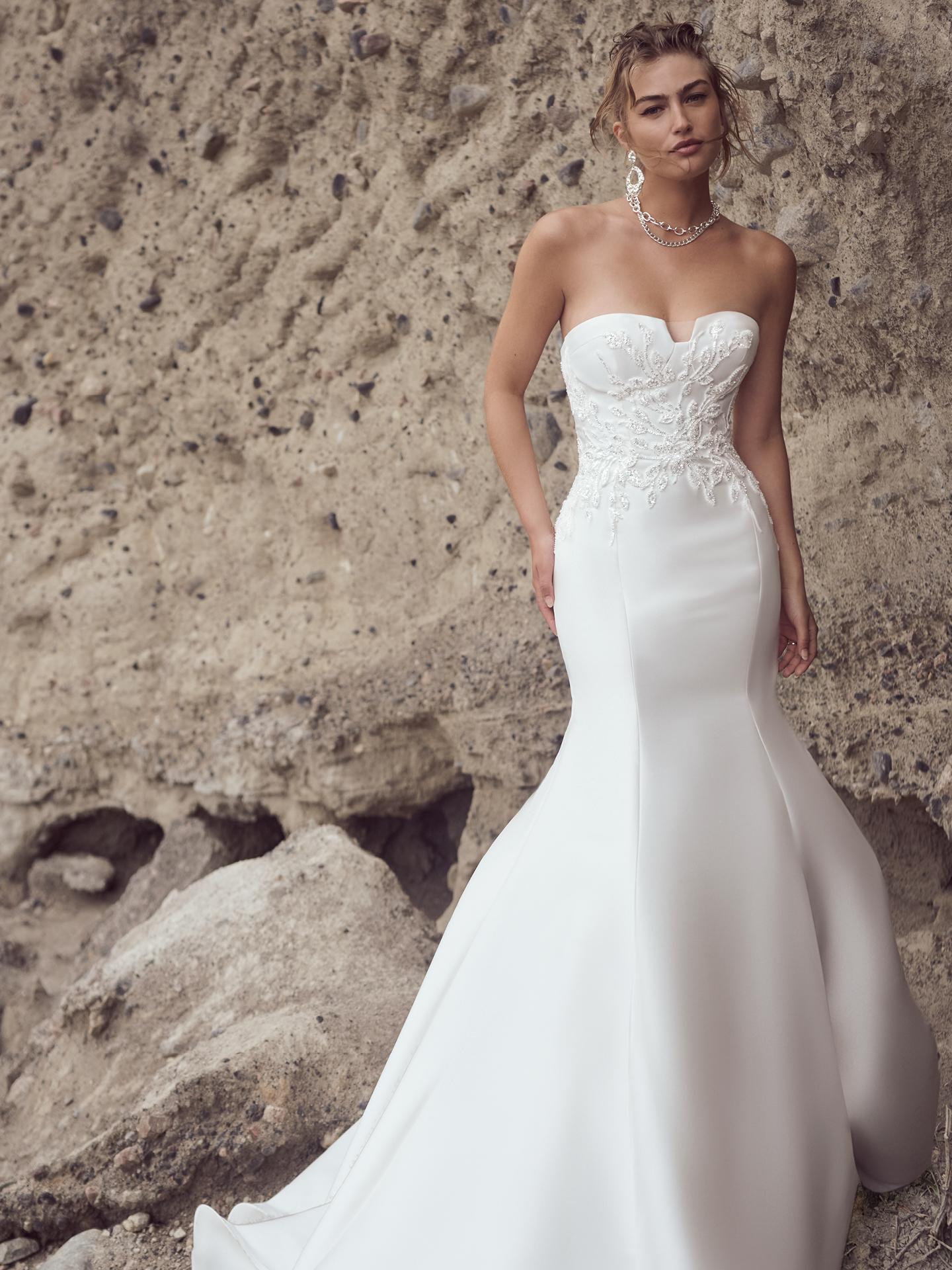 Bride In Square Neck Wedding Dress Called Italiana Lane By Sottero And Midgley