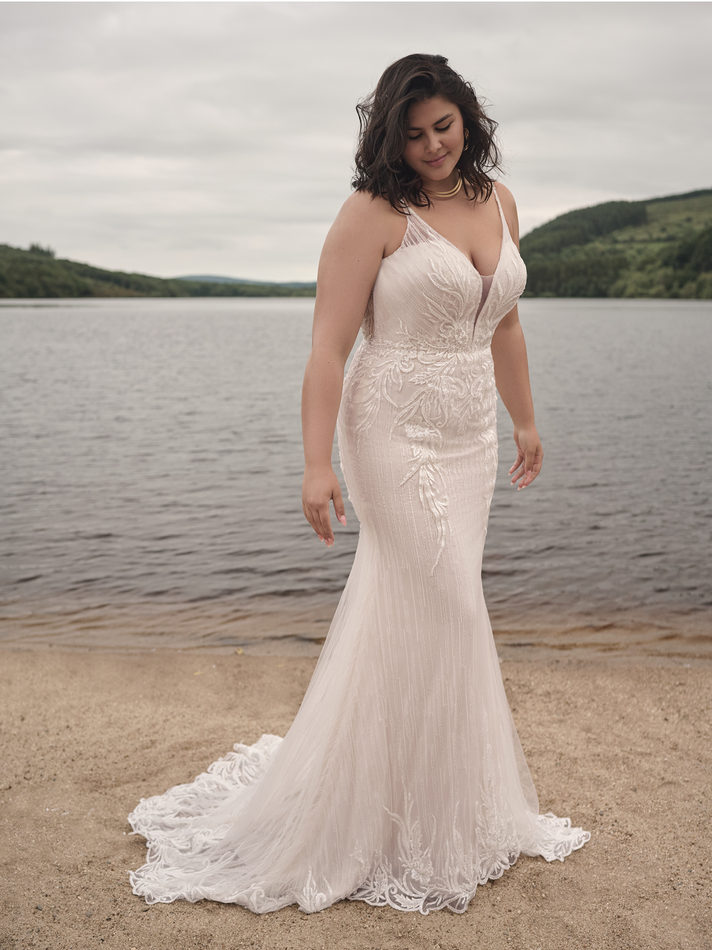 Bride In Beaded Wedding Dress Called Luella By Sottero And Midgley