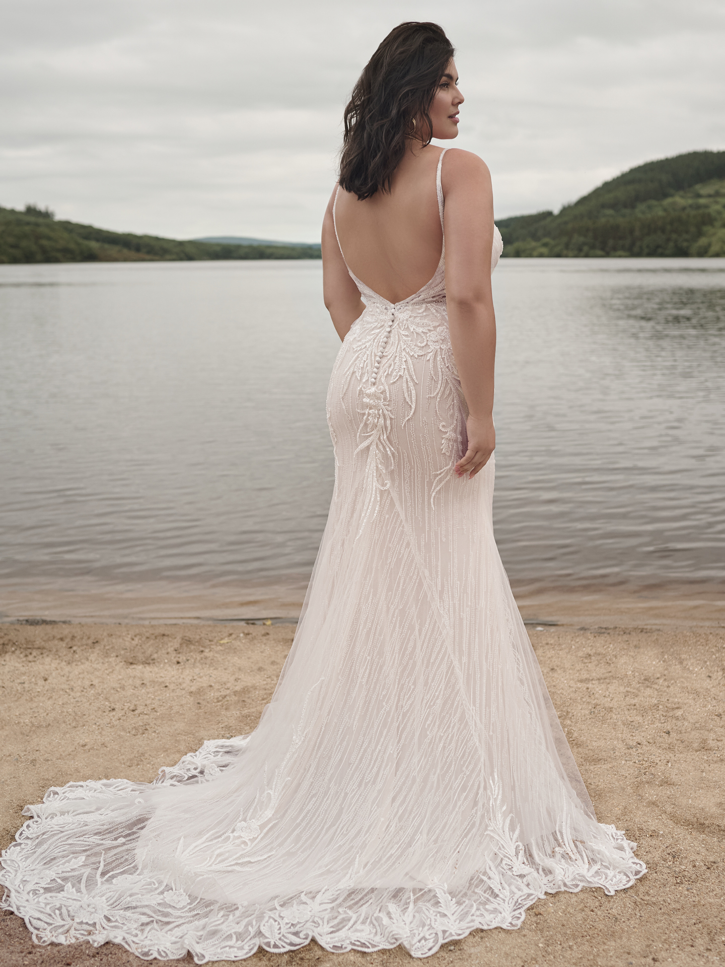 Bride In Beaded Wedding Dress Called Luella By Sottero And Midgley