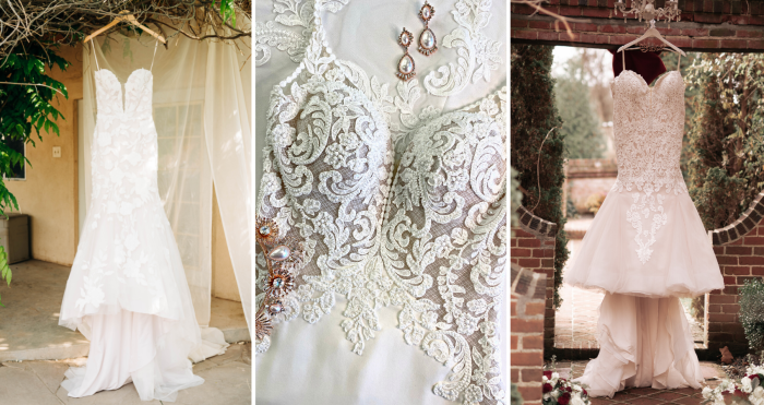 Photos Of Wedding Dress Preservation With Wedding Dresses Called Hattie By Rebecca Ingram, Stevie By Maggie Sottero, And Alistaire By Maggie Sottero