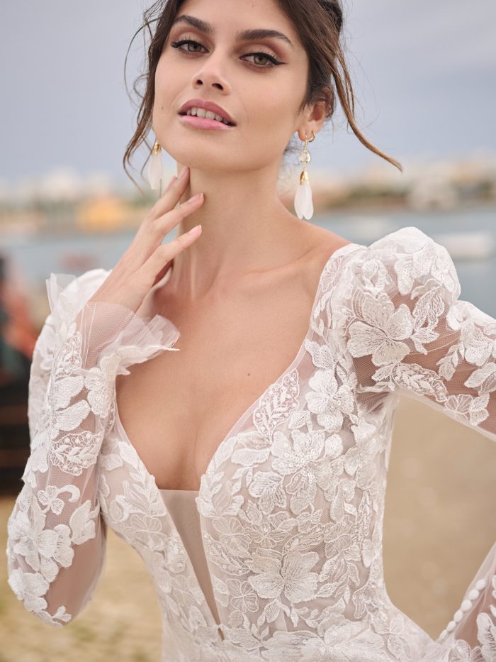 Bride In Lace Wedding Dress Called Cohen By Sottero And Midgley