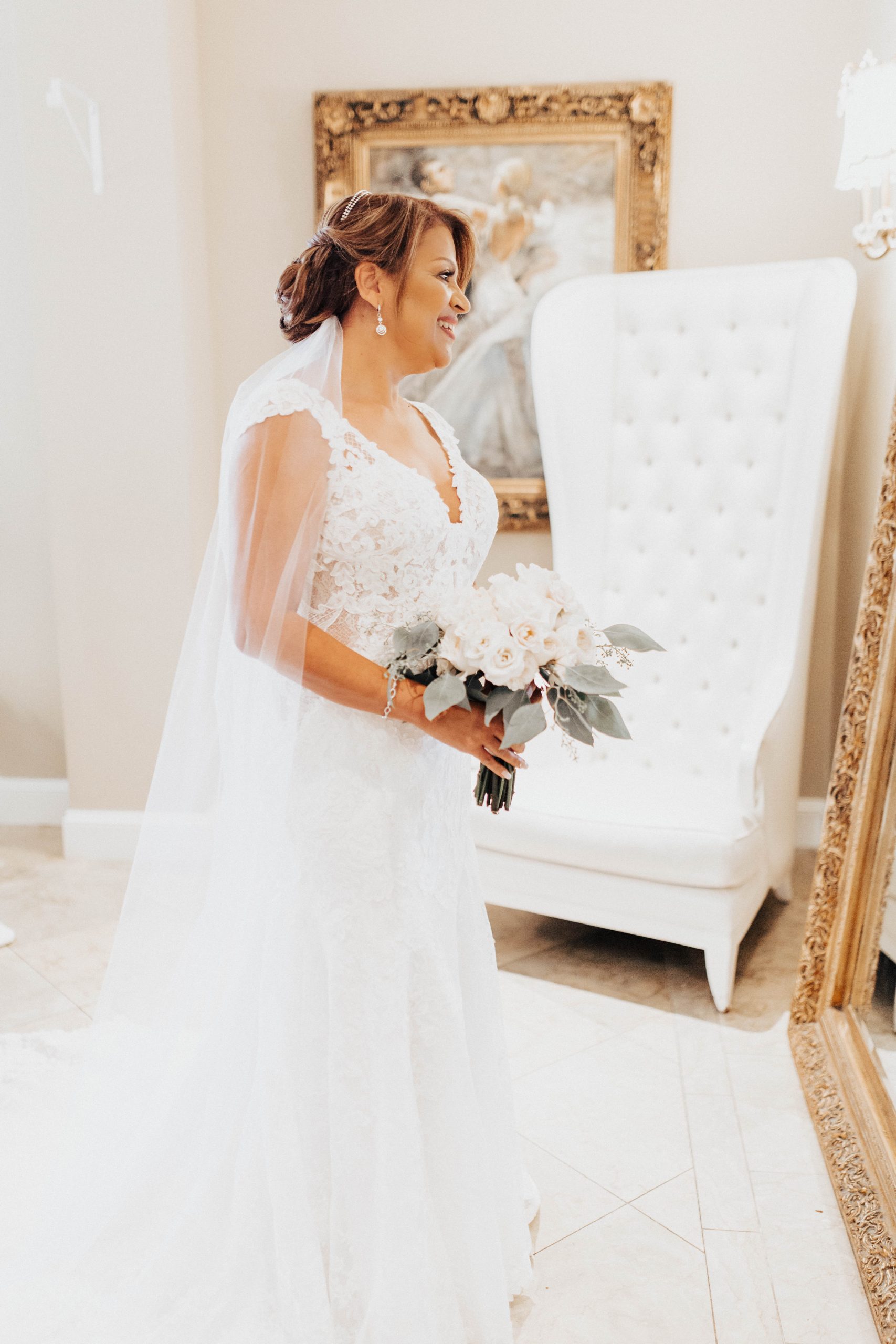 Mature Bride In Vow Renewal Wedding Dress Called Chauncey By Rebecca Ingram