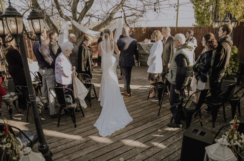 Bride In Micro Wedding Dress Called Fernanda By Maggie Sottero