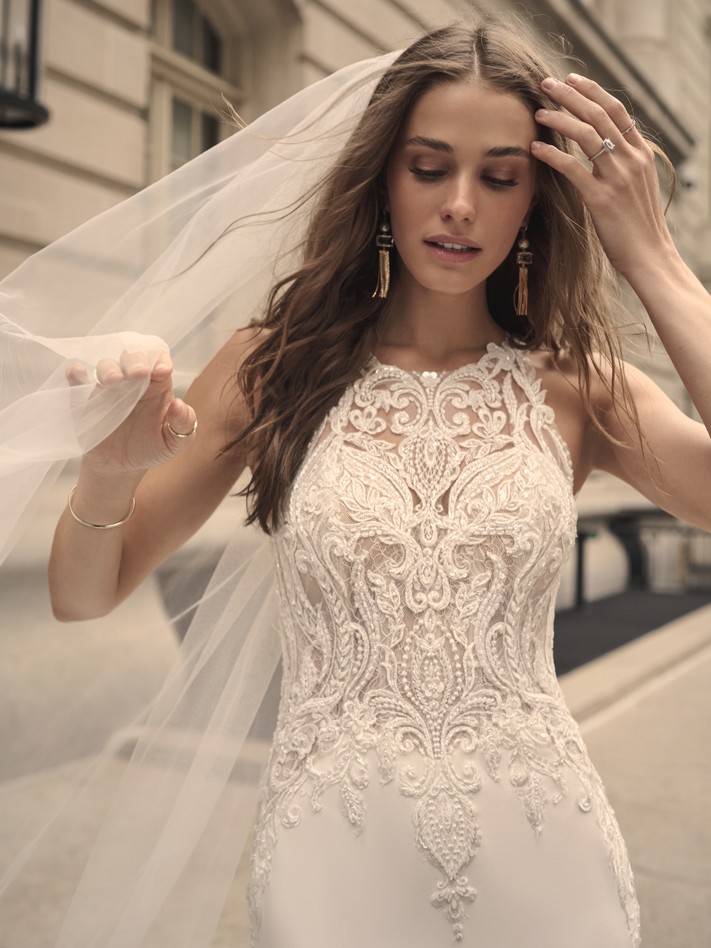 How to Choose a High Neck Wedding Dress Maggie Sottero