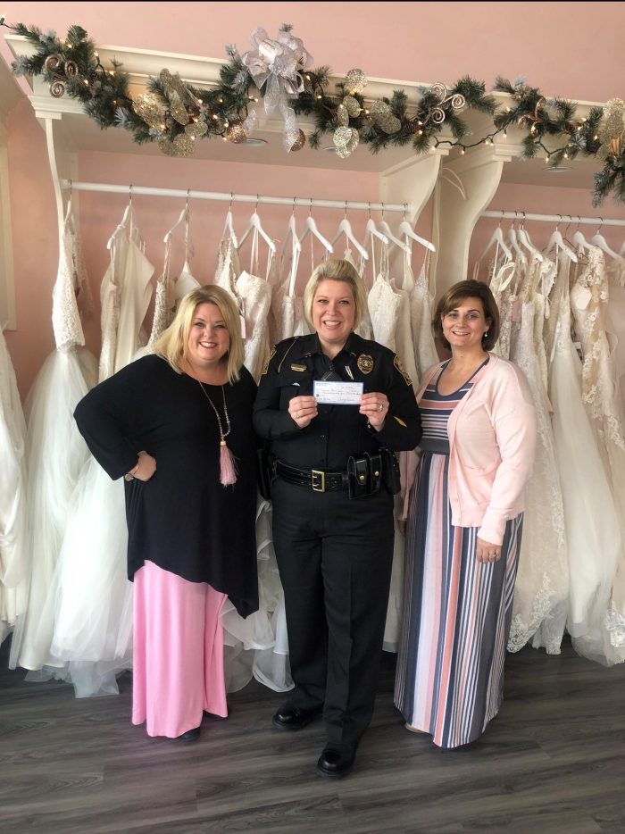 Bridal Boutique Shop With A Cop For Giving Tuesday