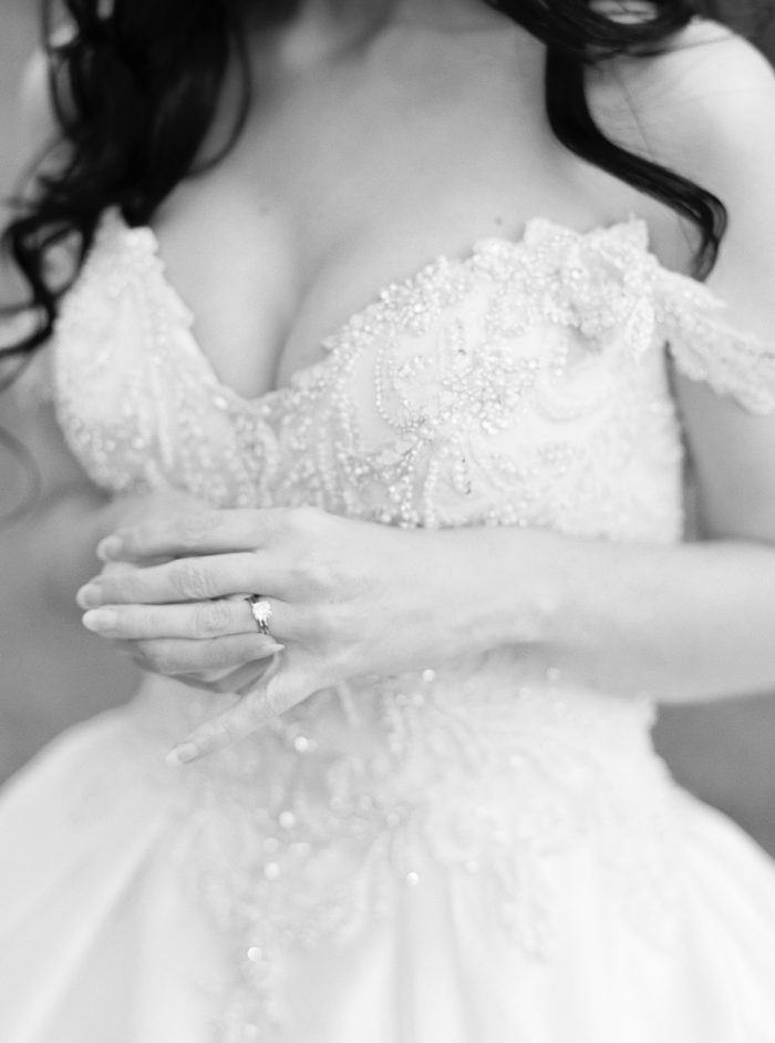 Bride wearing Kimora gown by Sottero and Midgely