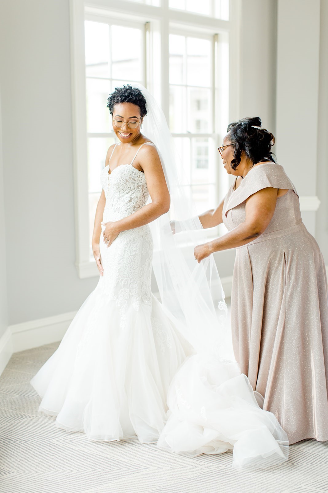 Black Bride In Glamorous Mermaid Wedding Dress Called Alistaire By Maggie Sottero For Wedding Dress Shopping Tips