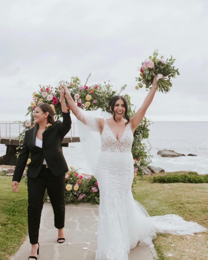 Bride wearing Greenley by Maggie Sottero