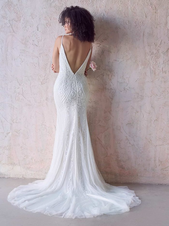 Bride In Unique Wedding Dresses Called Ambreal By Maggie Sottero