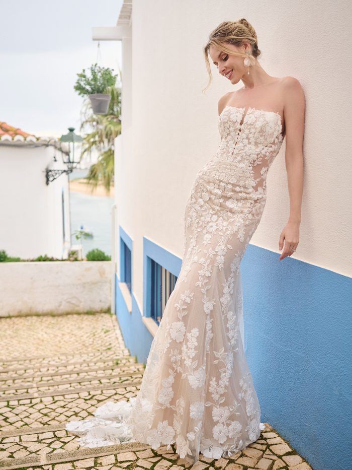 Bride In Cool Girl Wedding Dress Called Adelaide By Sottero And Midgley